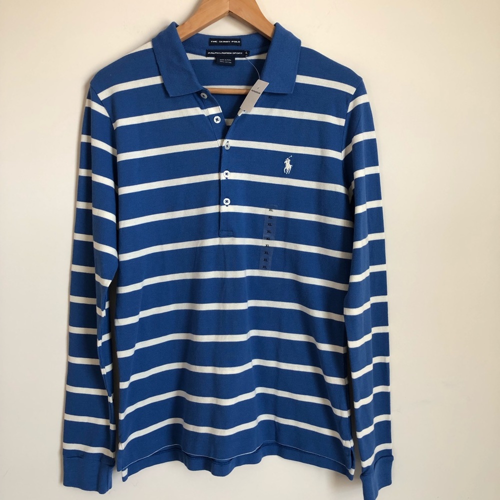 NWT Ralph Lauren sport Long Sleeve Skinny Polo